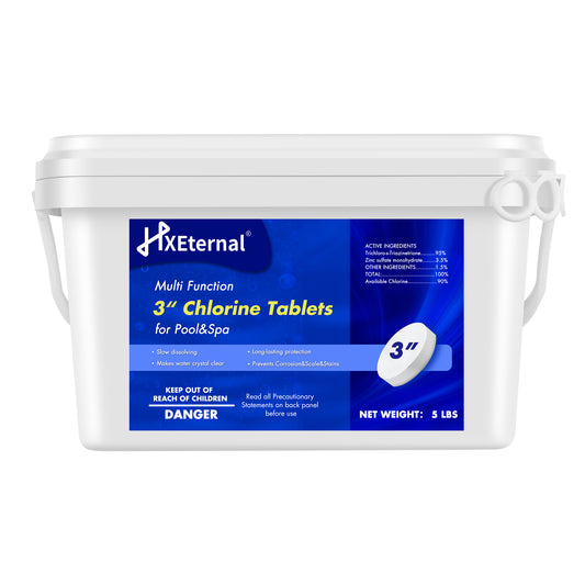 5lbs Chlorine Tablets 3" , Pool Chemicals, for Swimming Pool and Hot Tub&Spa
