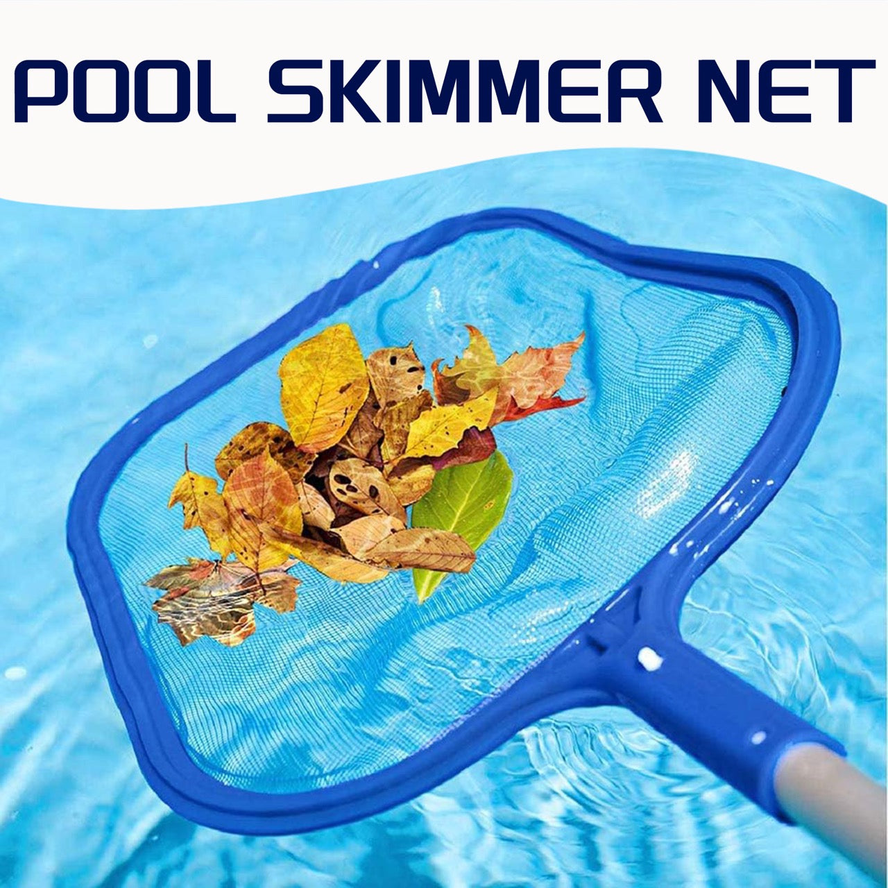 Hxeternal Swimming Pool Cleaner Supplies/Professional Heavy Duty Pool Leaf Rake Fine Mesh Frame Net/Swimming Pool Cleaning Leaf Skim Net