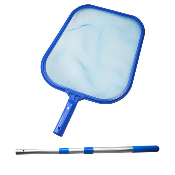 Hxeternal Swimming Pool Cleaner Supplies/Professional Heavy Duty Pool Leaf Rake Fine Mesh Frame Net/Swimming Pool Cleaning Leaf Skim Net