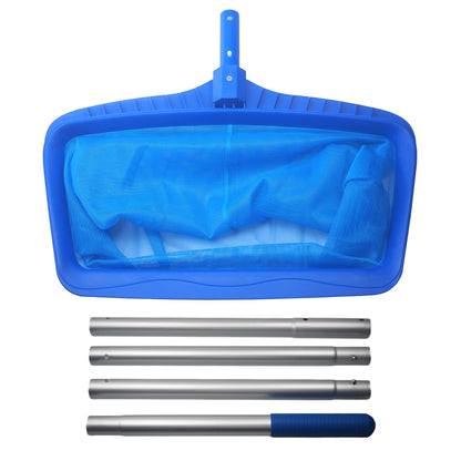 Hxeternal Pool Supply Professional Heavy Duty 20" Swimming Pool Leaf Rake with Deep 16" Net Bag - Fine Mesh Netting, Easy Scoop Edge - Fast Cleaning, Debris Pickup Removal, Fits Standard Swimming Pool